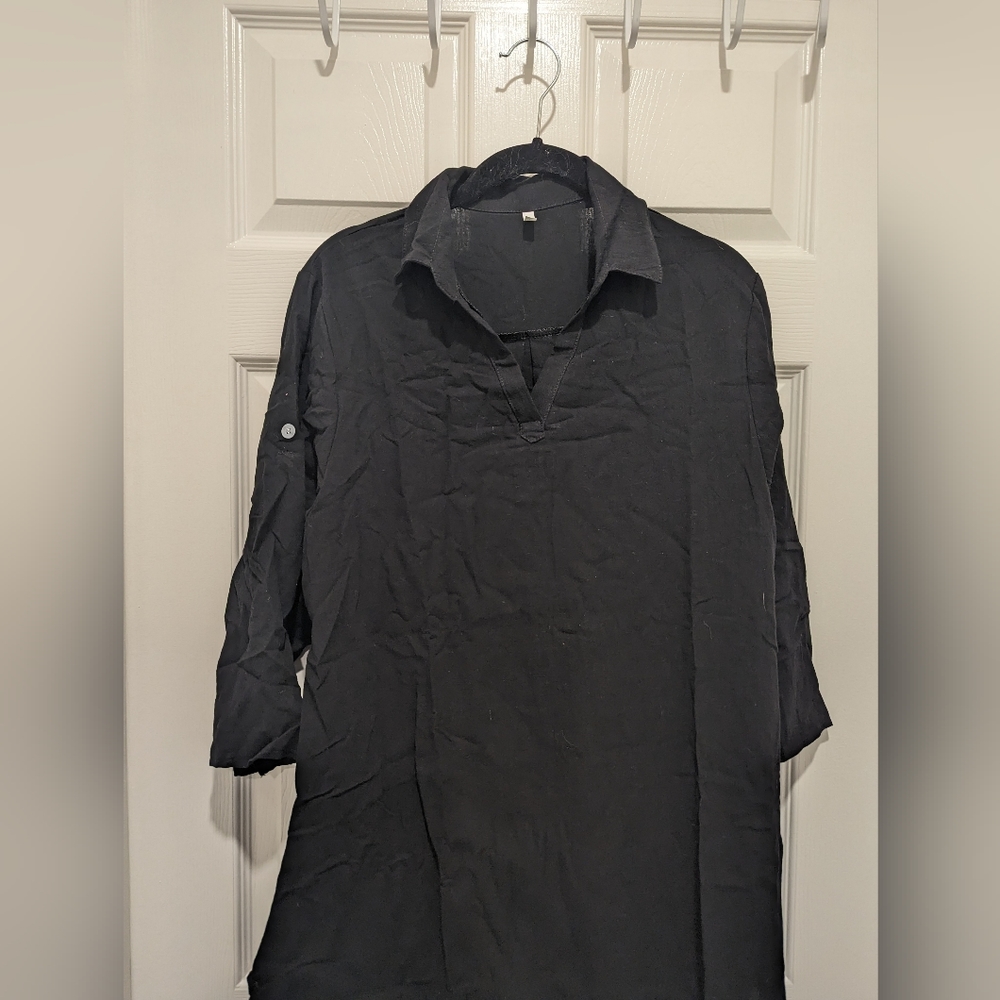 New women's roll-tab tunic shirt/ dress